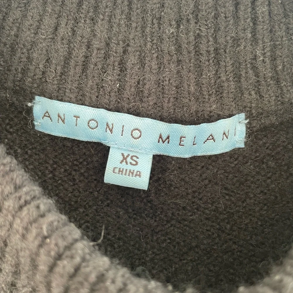EUC Antonio Melani Black Sweater with long bell sleeves